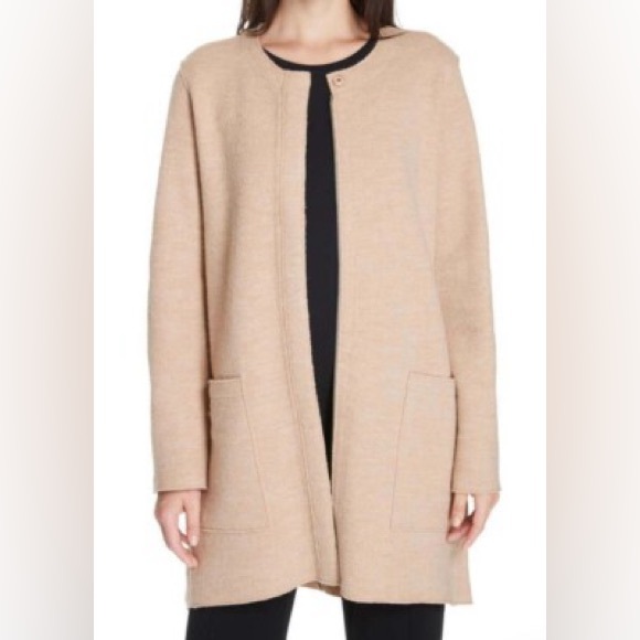 Eileen Fisher Sweaters - Eileen Fisher Women's Tan Boiled‎ Wool Jacket